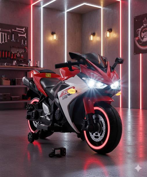 Shipeeship Rechargeable Battery Operated Ride on Bike for Kids, Bike Battery Operated Ride On