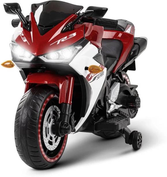 Kidscruser R3 Sports Ride on Battery Bike for 1-7 Year Kids with 12V Battery & Music System Bike Battery Operated Ride On