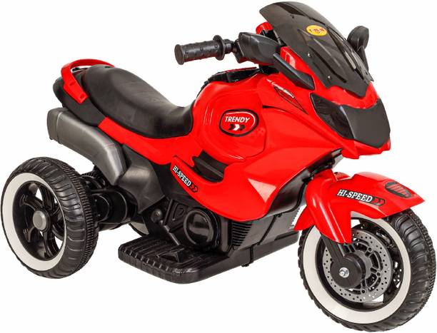 Miss & Chief Trendy Rechargeable Bike 6V & 6.5Ah Battery| Bluetooth,USB Music Player(Ages 2+) Bike Battery Operated Ride On