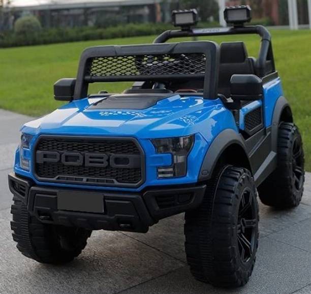 oh baby POBO BLUE 4 Motors 4x4 (1-8Yrs) Battery ride on Jeep Battery Operated Ride On
