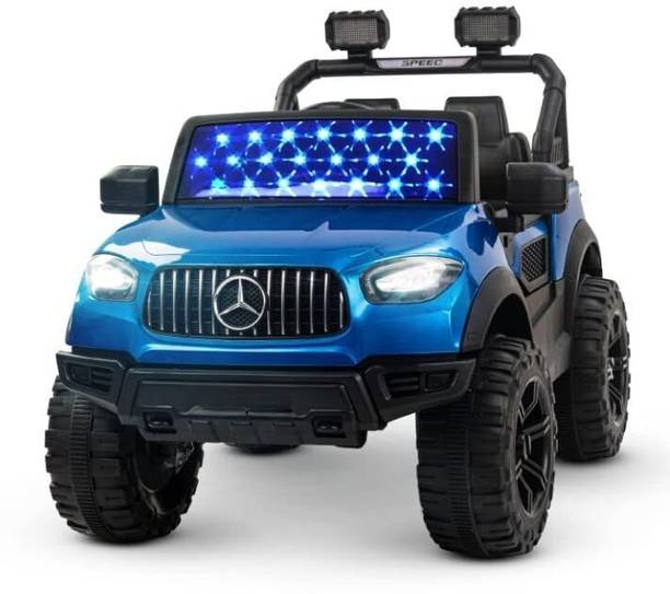 SmallBoyToys 888 MERC BLUE 1-8Yrs Battery ride on kids car Jeep Battery Ride On (Blue) Jeep Battery Operated Ride On