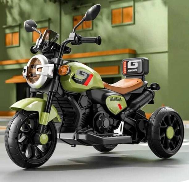 Kidscruser HARLEY GREEN BIKE Bike Battery Operated Ride On