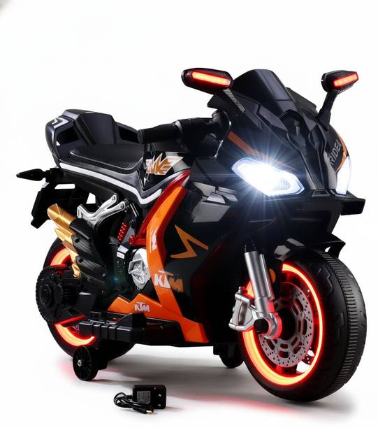 Shipeeship Rechargeable Battery Operated Ride on Bike for Kids, Bike Battery Operated Ride On