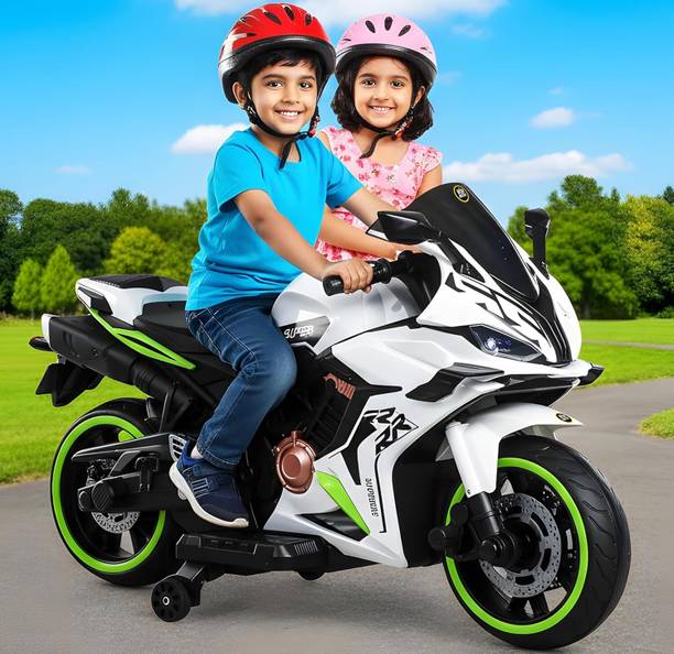 Wishmaster Fully Assembled Big Size Motorbike USB & Music Player Toy For 3 To 12 Years Bike Battery Operated Ride On