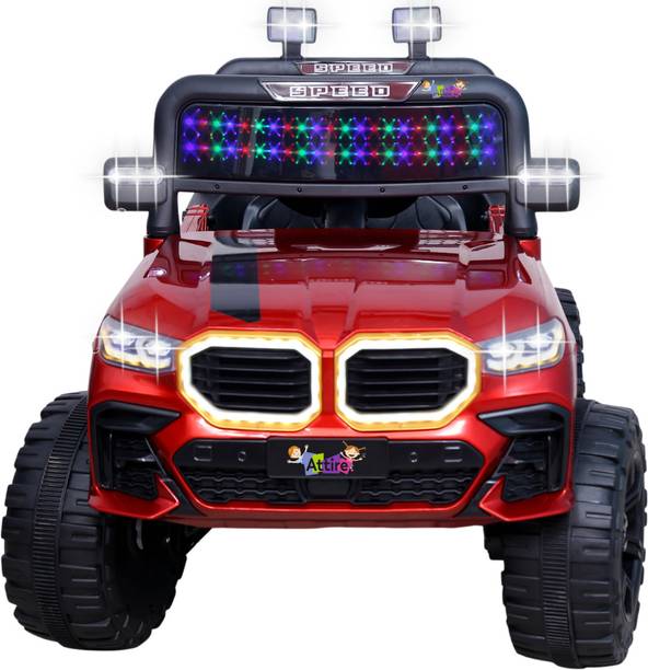 Attire Battery Operated Ride On Jeep With Music & Lights Electric Jeep For Kids Ride Jeep Battery Operated Ride On
