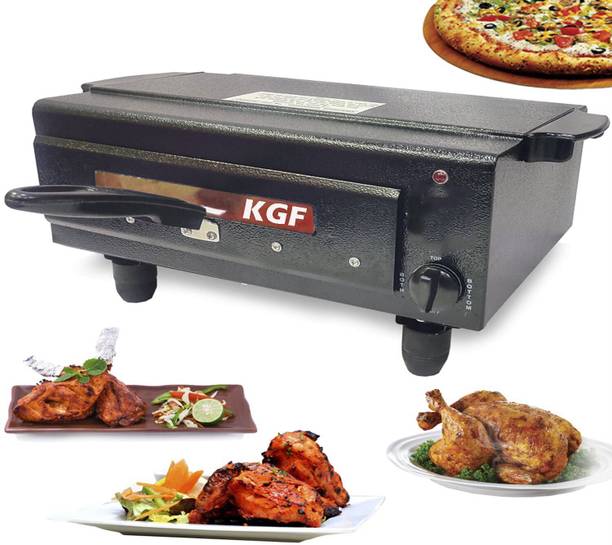 KGF TIMER And HEAT Controller STANDARD Electric Pizza Maker With All Accessories , Heating Element 2000Watt with 2 Year warranty , SIZE 16 INCHES Color Classy BLACK , MADE IN INDIA Pizza Maker