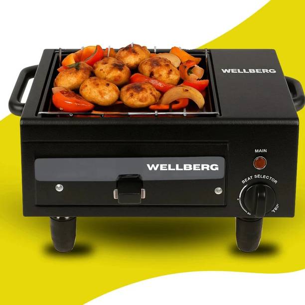 WELLBERG Premium Dual 2-in-1 Oven for Grilling, Baking, Roasting & Tandoori Cooking Electric Tandoor