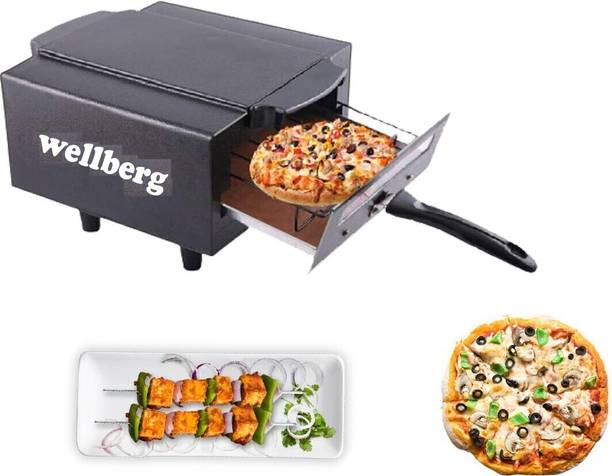 WELLBERG Heavy-Duty 14-Inch Oven for Healthy Grilling, Tandoori, Baking, and Roasting Electric Tandoor