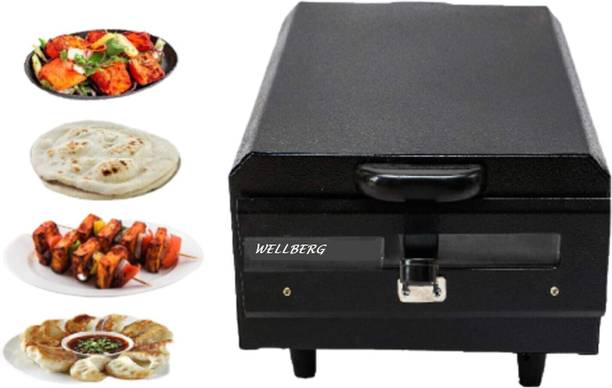 WELLBERG 14-Inch Heavy-Duty Pizza Oven for Tandoori, Baking, and Roasting in the Kitchen Electric Tandoor