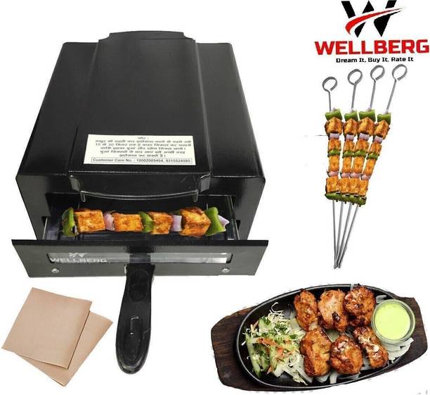 WELLBERG 14-Inch Premium Heavy-Duty Pizza Oven for Healthy Baking, Roasting, and Cooking Electric Tandoor