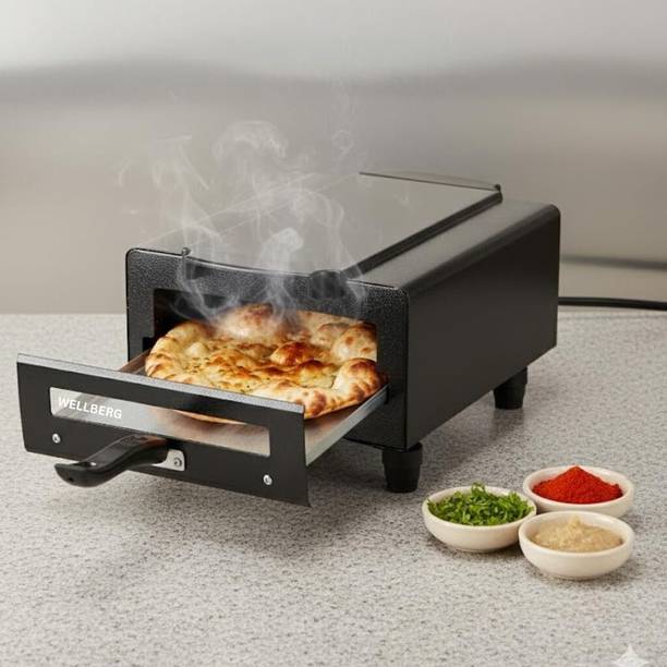 WELLBERG Premium 14-Inch Oven for Healthy Cooking, Oil-Free Roasting, and Grilling Needs Electric Tandoor