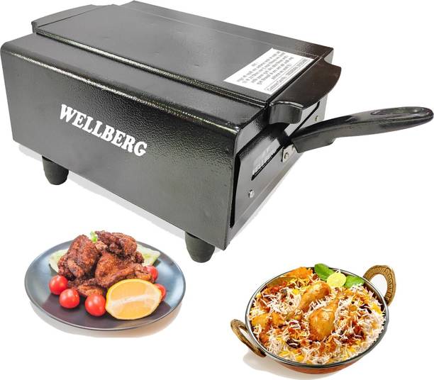 WELLBERG 14-Inch Premium Pizza Oven for Oil-Free Grilling, Tandoori, and Healthy Cooking Electric Tandoor