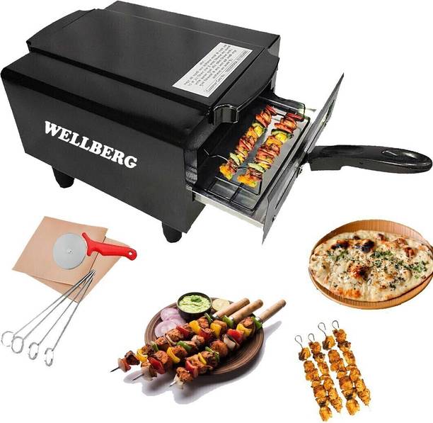 WELLBERG Classic 14-Inch Kitchen Combo for Naan, Roti, Pizza, and Oil-Free Healthy Meals Electric Tandoor