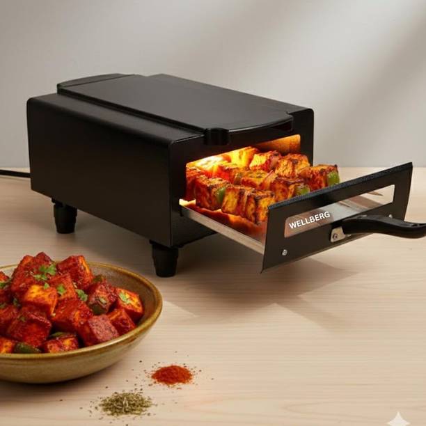 WELLBERG Heavy-Duty 14-Inch Oven for Healthy Grilling, Tandoori, Baking, and Roasting Electric Tandoor