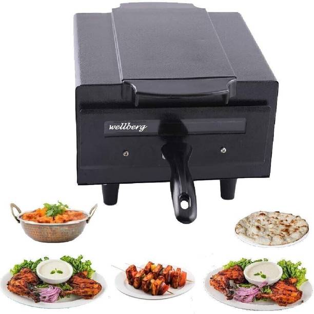 WELLBERG 14-Inch Large Pizza Oven for Healthy Grilling, Roasting, and Oil-Free Baking Electric Tandoor