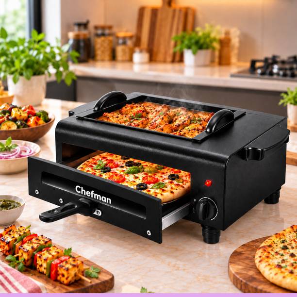 Chefman 3-in-1 Electric Tandoor Oven 16 Inch 2200W for Pizza Naan Paneer & Kebabs Electric Tandoor