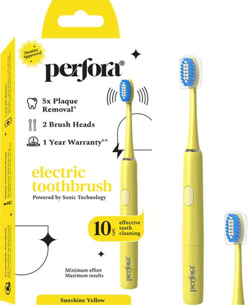 Perfora Battery Powered Electric with- 90 Days Battery Life|Ultra Soft Bristles Electric Toothbrush