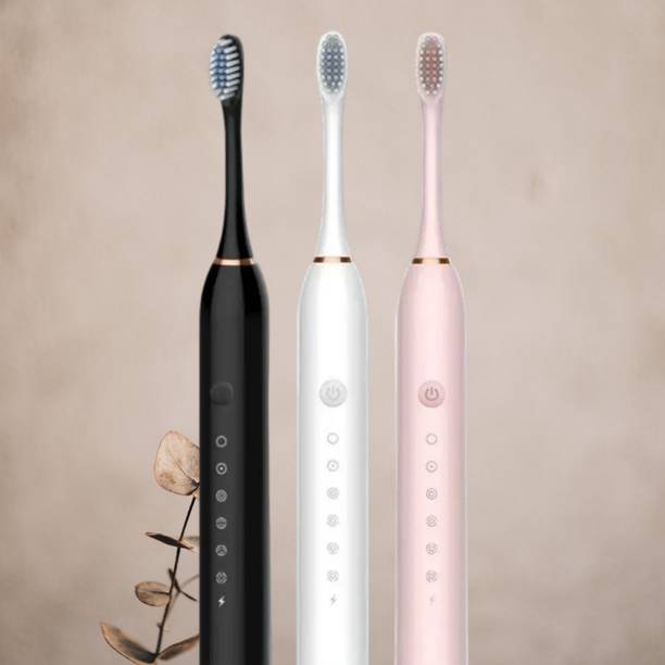 BRILLIO Gum Care Sonic Toothbrush with Soft Replaceable Heads Electric Toothbrush