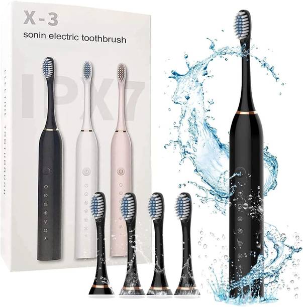 KRUTHU Electric Toothbrushes USB Rechargeable Ultrasonic Tooth Brush Electric Toothbrush