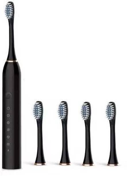 Episkey Electric Smart X-9 USB Fast Rechargeable Sonic Toothbrush With 4Soft Brush Heads Electric Toothbrush