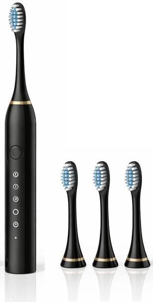 SLIPCARE Rechargeable Electric Tooth Brush for Adults with 6 Modes & 4 Brush Heads - S06 Electric Toothbrush