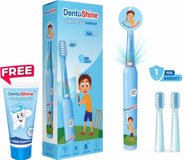 Dentoshine Sonic Plus USB Rechargeable for kids (Ages 3+ ) Electric Toothbrush