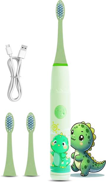 US1984 Rechargeable Sonic Smart Kids Toothbrush 4 Modes 3 Brush Heads 30 Days backup Electric Toothbrush