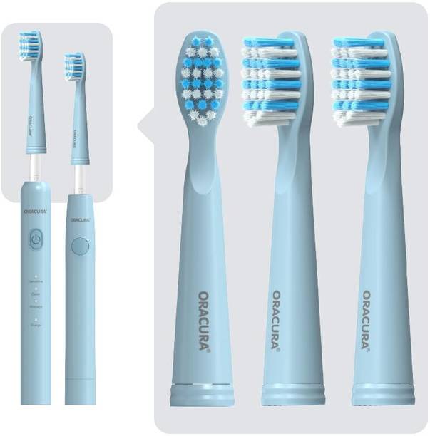 ORACURA Sonic Electric Toothbrush Heads For SB100 and SB200 (Pack of 3) Electric Toothbrush