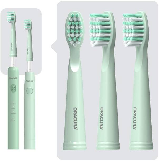 ORACURA Sonic Electric Toothbrush Heads For SB100 and SB200 (Pack of 3) Electric Toothbrush