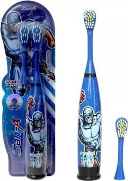 Urban Festivities Sonic Battery Powered Electric Toothbrush Extra Toothbrush For Kids Electric Toothbrush