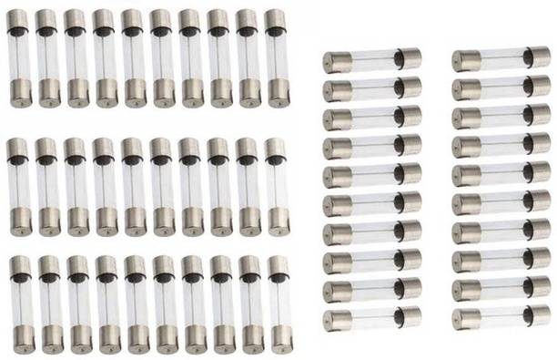 gobagee 50pcs (10A) Fast Acting GMA Glass Cartridge Fuse 5x20mm 250V Electrical Fuse