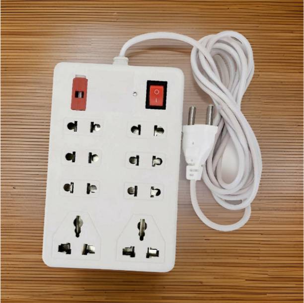 TOOLART Power Plate 8 Multi Plug 1500W 8 Socket Extension Boards HA45 Electrical Fuse