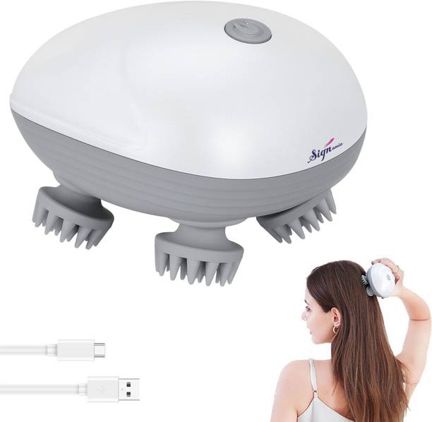SIGNAMIO Electric Head Massager for Scalp with 360-Degree Rotating Electrical Hand Warmer