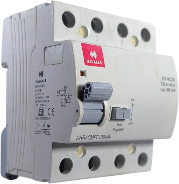 HAVELLS FP 40A 100mA EURO II DHRACMFF100040 MCB
