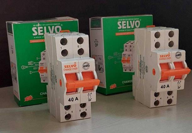 Selvo 40A DOUBLE POLE CHANGEOVER SWITCH DISCONNECTOR (PACK OF 2) GSELCOV13011E MCB