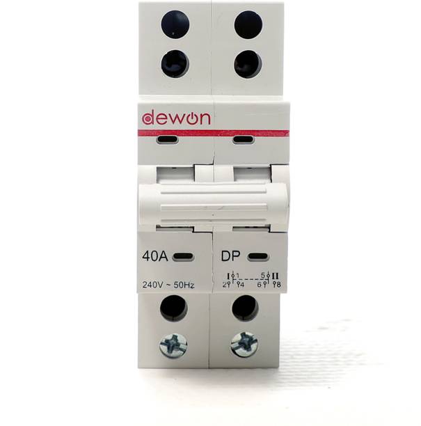 Dewon Electric 40A Double Pole Changeover MCB – Safe & Seamless Power Shift 10kA Breaking Capacity | Heavy-Duty Polycarbonate Body | 10-Year Warranty MCB