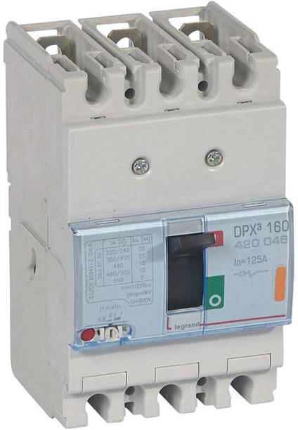 Legrand 125A 3P DPX16ICU 25kA THERMAL MAGNETIC MCCB 420046 MCB