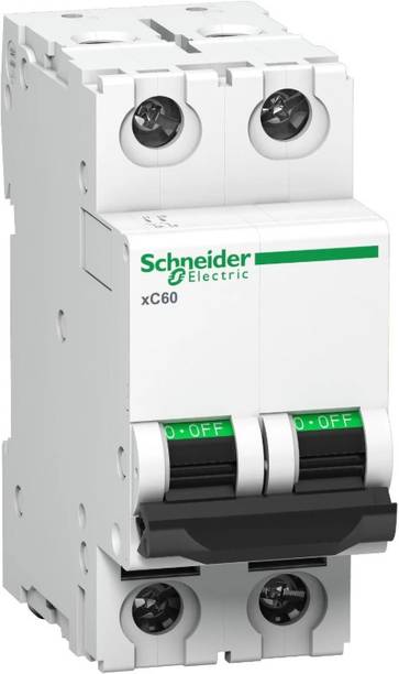 Schneider Electric Acti9 xC60 2P C 20A MCB IS/IEC 60898-1 A9N2P20CGN MCB