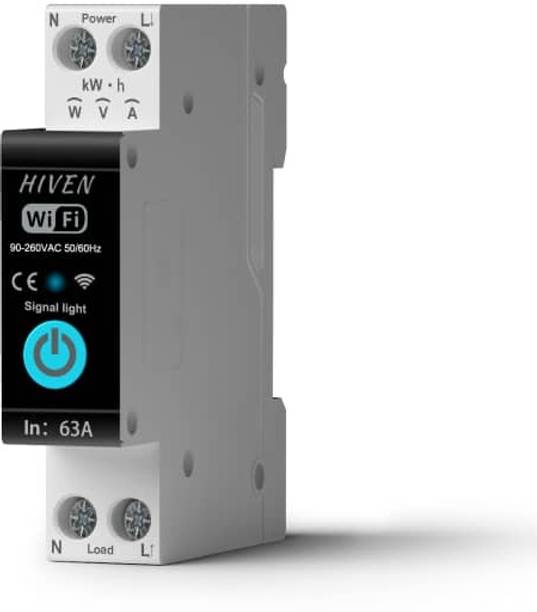 HIVEN wifi-mcb 63 amp black MCB