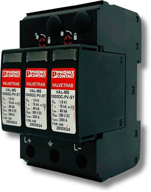 DAYSTAR SOLAR Phoenix Contact VAL MS 1000DC-PV-ST DC SPD Solar Surge Protection Device DC SPD 3 POLE FOR MCB