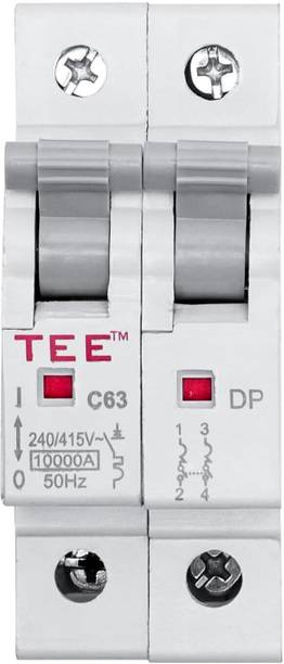 The Elite Electrotek MCB Double POLE 6 AMP 240V Miniature Circuit Breaker, Overload & Surge Protection, Home and Industrial Use MCB