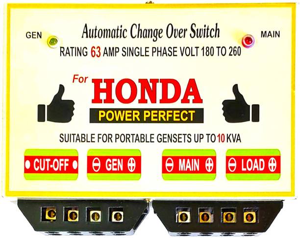 Savy 63 Amp Automatic ChangeOver Switch Input Supply 220V AC SP for Gensets, D.G Sets Honda CO 63 Amp-02 MCB