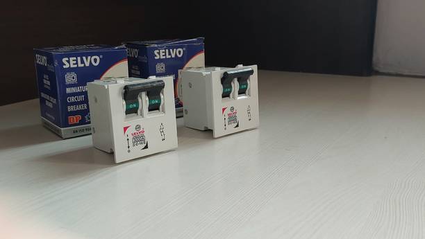 Selvo C-10A Double Pole Modular Mounted Mini MCB (PACK OF 2) MCB