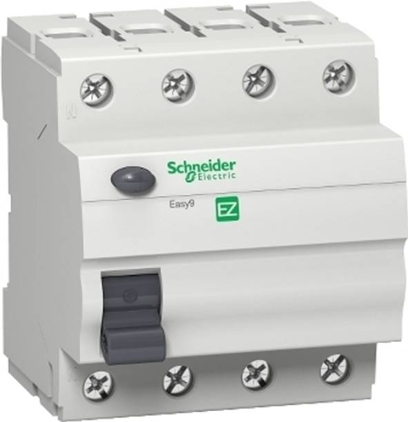 Schneider Electric Easy9 Residual Current Circuit Breaker - 4P - 63A - 300mA - AC type - 415V EZ9R65463 MCB