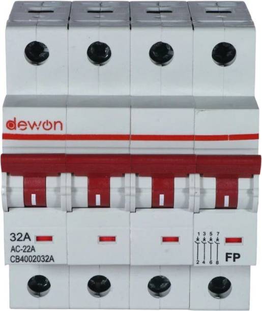 Dewon Electric ISOLATOR 32A FOUR POLE ISOLATOR 32A FOUR POLE MCB