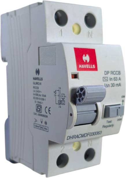 HAVELLS DP 63A 30mA EURO II DHRACMDF030063 MCB