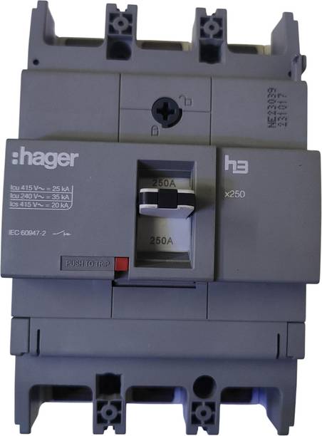 Hager Three Pole MCCB 250A HHB250Z MCB