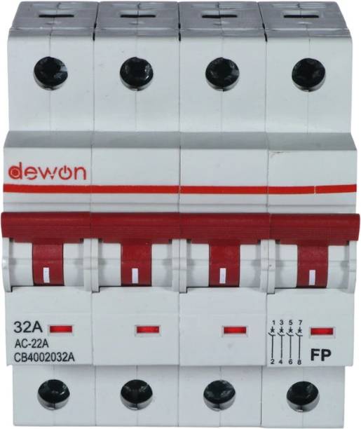 Dewon Electric ISOLATOR 32A FOUR POLE ISOLATOR 32A FOUR POLE MCB