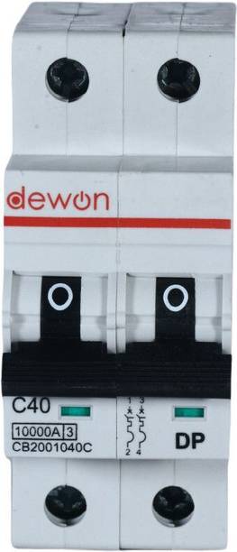 Dewon Electric 40A C Type DP MCB 10kA 40A MCB
