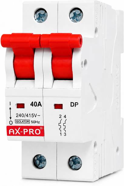 AX-Pro AX02POLE MCB Double Pole 40A C Curve 240V For Home, Office, Industries, Factory MCB